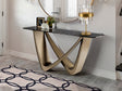 Consola Schuller Genesis bronce envejecido y gris 150x76cm 606684