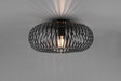 Plafón de techo Trio Johann LED negro mate 2700K Ø40cm 606900132