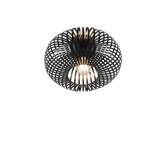 Plafón de techo Trio Johann LED negro mate 2700K Ø30cm 606903032