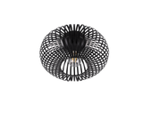Plafón de techo Trio Johann LED negro mate 2700K Ø30cm 606903032