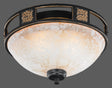 Plafón de techo Trio Quinta LED rusty 3000K Ø33cm 608100224