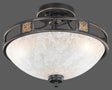 Plafón de techo Trio Quinta LED rusty 3000K Ø42cm 608100324