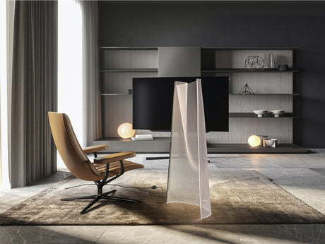 Lámpara de pie de salón Schuller Velos LED cromo 3000K 140cm vista 1
