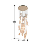 Lámpara de techo colgante Schuller Velos grande 24 luces cromo 3000K 3 metros Ø95cm dimensiones