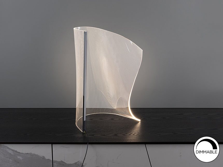 Lámpara de sobremesa Schuller Velos LED cromo y micro 3000K 50cm 609425N vista 3