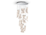Schuller Velos II Lámpara de techo colgante 13 luces regulable cromo 609647ND
