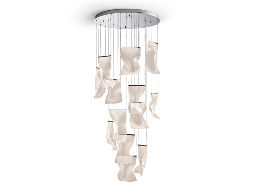 Schuller Velos II Lámpara de techo colgante 13 luces regulable cromo 609647ND