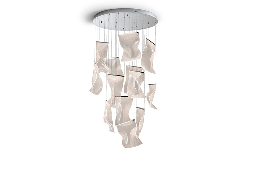 Schuller Velos II Lámpara de techo colgante 13 luces regulable cromo 609647ND