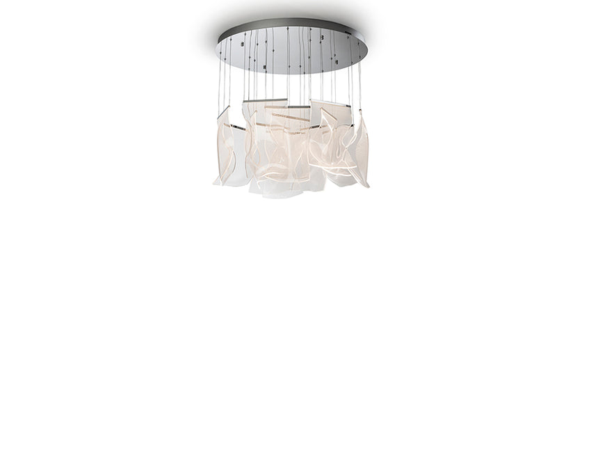 Schuller Velos II Lámpara de techo colgante 13 luces regulable cromo 609647ND