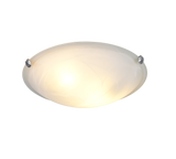 Plafón de techo Trio Adrian 2 luces níquel mate Ø40cm 6105021-01
