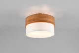 Plafón de techo Trio Seasons LED níquel mate 3000K Ø30cm 611500201