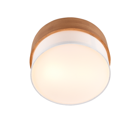 Plafón de techo Trio Seasons LED níquel mate 3000K Ø30cm 611500201
