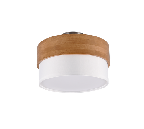 Plafón de techo Trio Seasons LED níquel mate 3000K Ø30cm 611500201