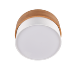 Plafón de techo Trio Seasons LED níquel mate 3000K Ø30cm 611500201