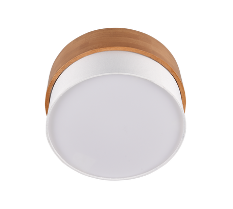 Plafón de techo Trio Seasons LED níquel mate 3000K Ø30cm 611500201