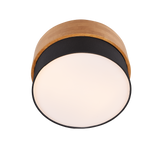 Plafón de techo Trio Seasons LED níquel mate 3000K Ø30cm 611500202