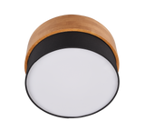Plafón de techo Trio Seasons LED níquel mate 3000K Ø30cm 611500202