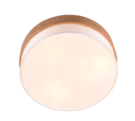 Plafón de techo Trio Seasons LED níquel mate 3000K Ø50cm 611500301