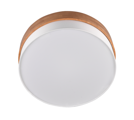 Plafón de techo Trio Seasons LED níquel mate 3000K Ø50cm 611500301