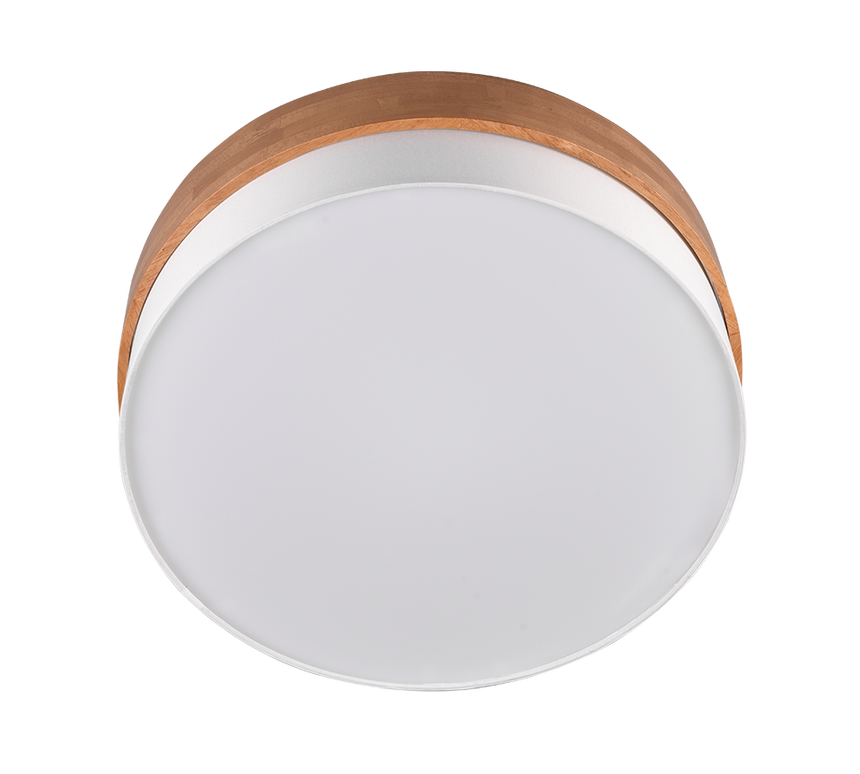 Plafón de techo Trio Seasons LED níquel mate 3000K Ø50cm 611500301