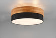 Plafón de techo Trio Seasons LED níquel mate 3000K Ø50cm 611500302