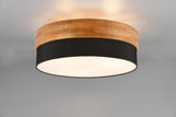 Plafón de techo Trio Seasons LED níquel mate 3000K Ø50cm 611500302
