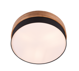 Plafón de techo Trio Seasons LED níquel mate 3000K Ø50cm 611500302