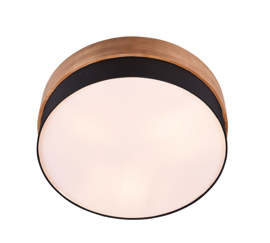 Plafón de techo Trio Seasons LED níquel mate 3000K Ø50cm 611500302