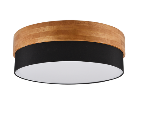 Plafón de techo Trio Seasons LED níquel mate 3000K Ø50cm 611500302