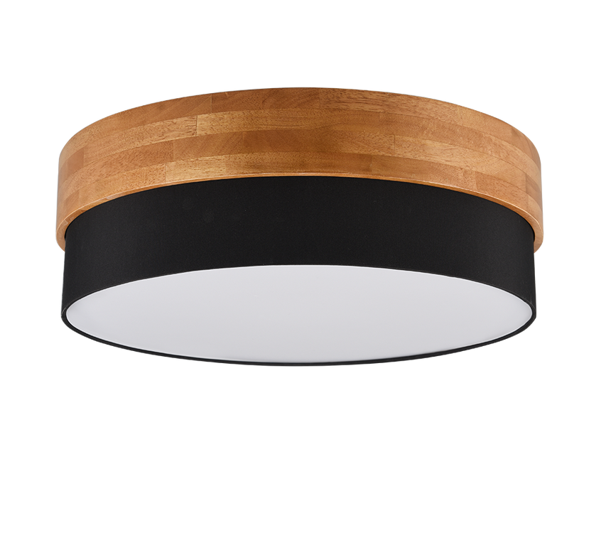 Plafón de techo Trio Seasons LED níquel mate 3000K Ø50cm 611500302