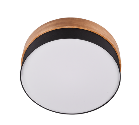 Plafón de techo Trio Seasons LED níquel mate 3000K Ø50cm 611500302