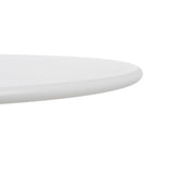 Mesa auxiliar plegable de acero en blanco 70x70x72 cm