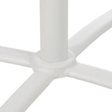 Mesa auxiliar plegable de acero en blanco 70x70x72 cm