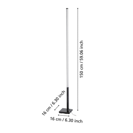 EGLO PIE SALON PICACHA NEGRO LED RGB EGLO75654