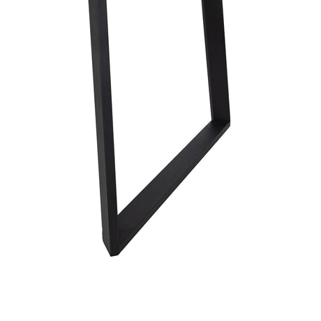 Mesa de comedor extensible de metal y madera en tono natural 170x90x75 cm