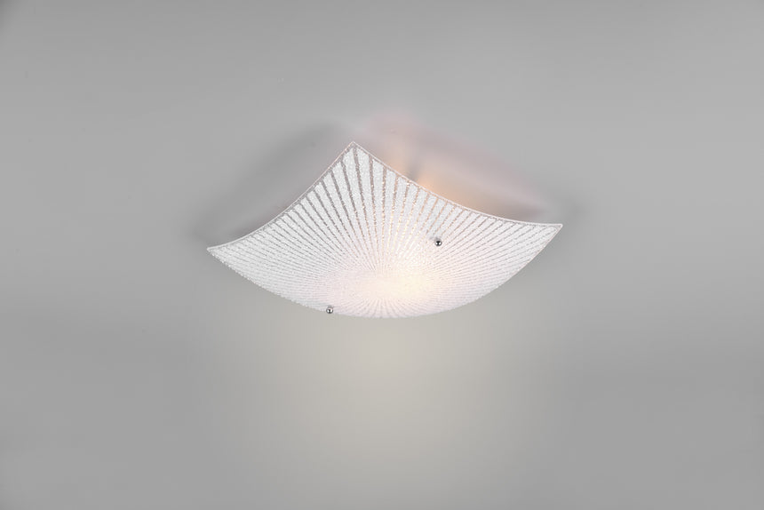 Plafón de techo Trio Elisa LED cromo 2700K 30cm 612200100