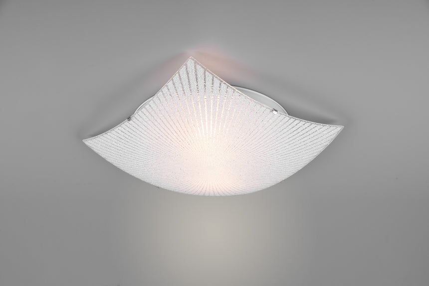 Plafón de techo Trio Elisa LED cromo 2700K 40cm 612200200