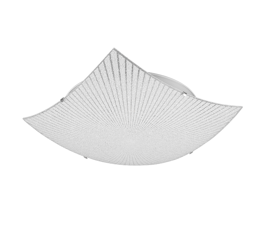 Plafón de techo Trio Elisa LED cromo 2700K 40cm 612200200