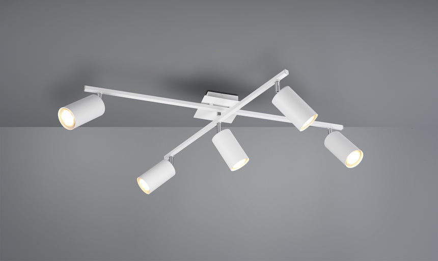 Trio Marley white metal ceiling light 612400501