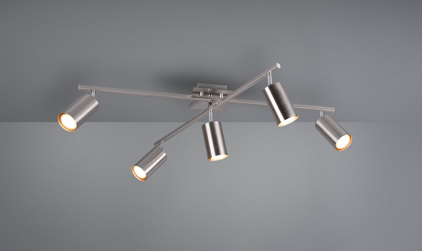 Trio Marley Matte nickel metal ceiling light 612400507