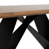 IXIA Mesa de comedor madera y metal 200x100x77 612696
