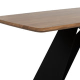IXIA Mesa de comedor madera y metal 200x100x77 612696