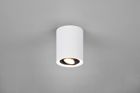 Plafón de techo Trio Cookie LED black and white 3000K Ø9,6cm 612900134