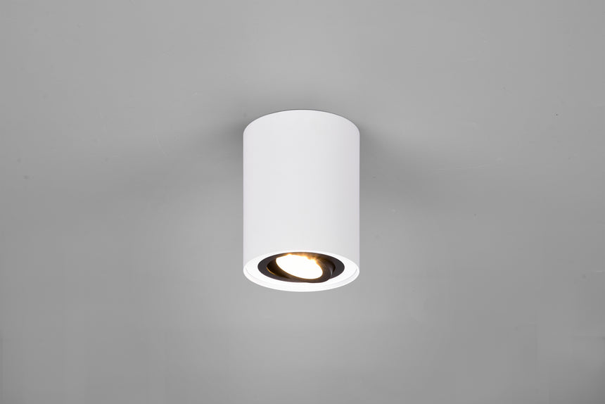Plafón de techo Trio Cookie LED black and white 3000K Ø9,6cm 612900134