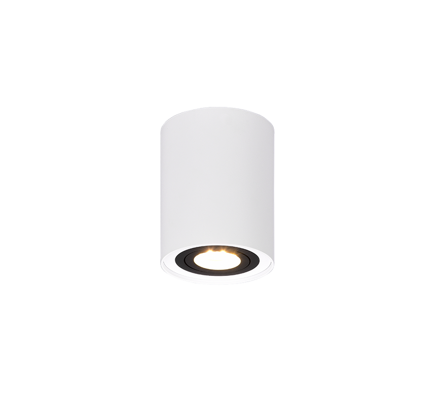 Plafón de techo Trio Cookie LED black and white 3000K Ø9,6cm 612900134