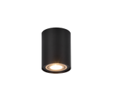 Plafón de techo Trio Cookie LED negro y dorado 3000K Ø9,6cm 612900180