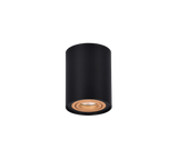 Plafón de techo Trio Cookie LED negro y dorado 3000K Ø9,6cm 612900180
