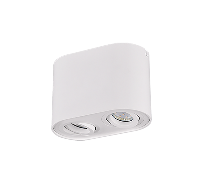 Plafón de techo Trio Cookie 2 luces 17,8cm blanco mate — ref. 612900231 (2)