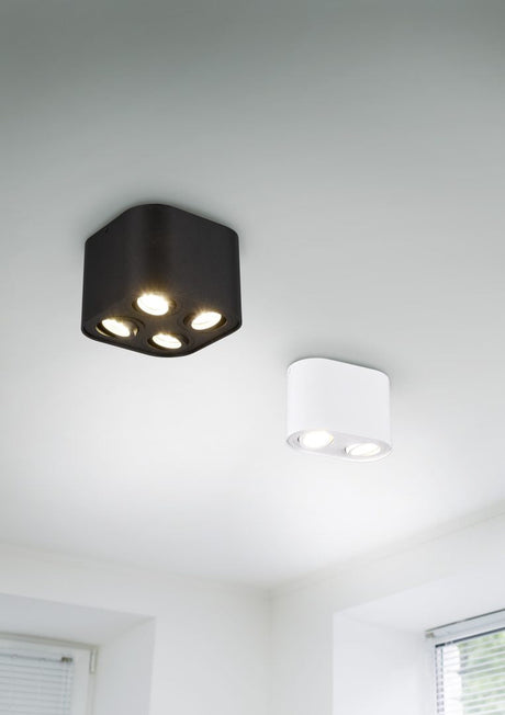 Plafón de techo Trio Cookie 2 luces 17,8cm blanco mate — ref. 612900231 (3)