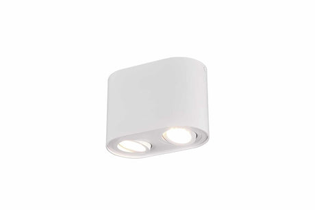 Plafón de techo Trio Cookie 2 luces 17,8cm blanco mate — ref. 612900231 (1)